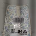 Bagmoly Large Makeup Bag, Portable Travel Makeup Bag Organizer for Women Girls with Makeup Brush Compartment & Two Side Pockets, Cosmetic Travel Bag Vertical Storage Toiletry - Floral Blue (MEDIUM, 07-Dark Blue)