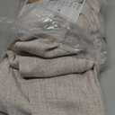 YoungsTex Linen Semi Sheer Curtains 63 Inch Length 2 Panels for Living Room - Light Filtering Drapes with Bronze Grommet Beige Window Treatments for Country Office Bedroom, 52 X 63 Inch (Natural)