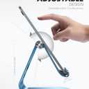 Lamicall Tablet Stand, Adjustable Tablet Holder - Desktop Stand Dock Holder Compatible with 4-13" Tablets Such as iPad Pro 11, 9.7, 10.5, 12.9 Air Mini, Kindle, Tab, iPhone Air 17 Pro Max, Blue