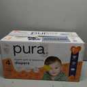 Pura Baby Diapers Size 3 (16-28 lbs) 32 Count Sensitive Skin | 12 Hour Leak Protection, New Blowout Blocker, Cloud Soft, Totally Chlorine Free*, Allergy UK Certified