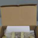 Haidms Gold Door Knobs Passage, Heavy Duty Square Brushed Gold Hall and Closet Door Knobs for Hallway, Zinc Alloy Passage Door Knob Hallways (5 Pack)