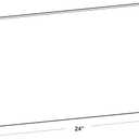 Azar Displays Floating 900962-GLD Whiteboard 12" x 24" – Modern Frameless Wall-Mounted Dry Erase Board with Standoff Caps, 4 Assorted Magnets & Marker – Sleek Acrylic Design, Gold