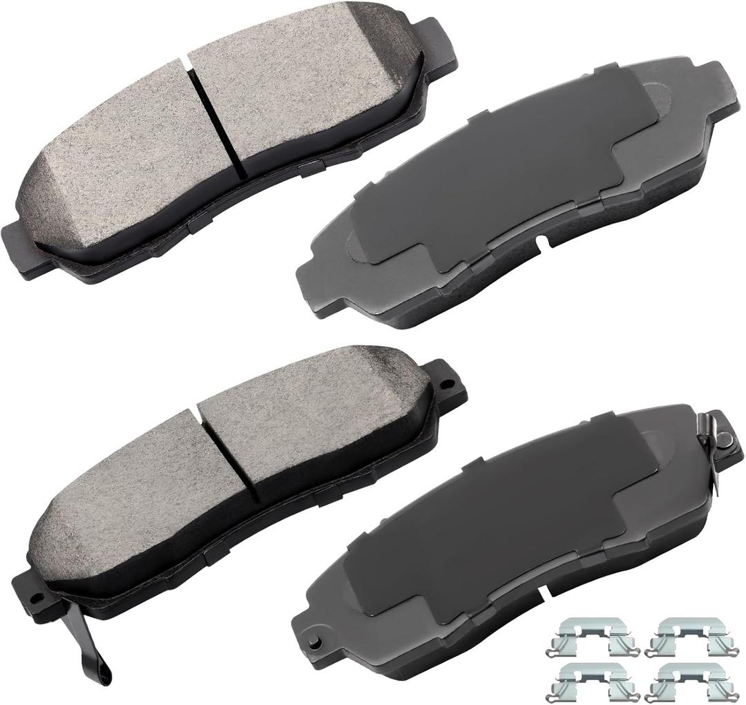 cciyu D1089 Front Ceramic Disc Brake Pads Kit For Acura For RDX 2007-2012,For Honda For Accord Crosstour 2010-2011,For Crosstour 2012,For CR-V 2007-2011,For Odyssey 2005-2010 4PCS
