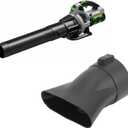 Fit Flat End Nozzle, Lightweight ABS PC Replacement Attachment for Cordless Leaf Blowers, Enhanced Airflow Design for Wet Leaves and Debris Clearance
