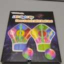 LED Light Up Scoring Catch Mitts Balls Game Paddle Toys Set