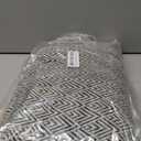 DII Diamond Throw Collection Cotton Woven, 50x60, Black