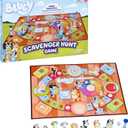 Bluey Scavenger Hunt Board Game, Cooperative Play with 4 Exclusive Mini-Figures, Indoor Games for Kids Ages 5+, Fun Toy Token Collecting Game