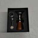 54mm Espresso Tamper for Breville Machine Rosewood KNODOS Auto Leveling, Double Spring Loaded Wooden 30lb Calibrated Coffee Tamper