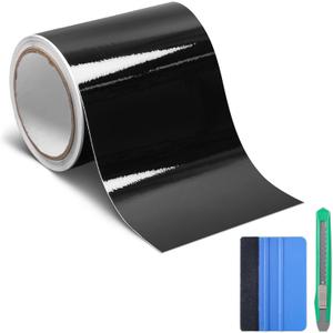 Arespark Gloss Black Vinyl Wrap, Cars Vinyl Film Tapes Kit for Blackout Chrome Delete Window Trim Door with Free Tools (5in x 30feet)