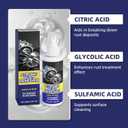 Rust Remover Spray for Metal, Versatile Rust Stain Cleaner for Tools, Cars, Chains & More - Effective Iron Out Solution for All Metal Surfaces (EXP 01/20/29)
