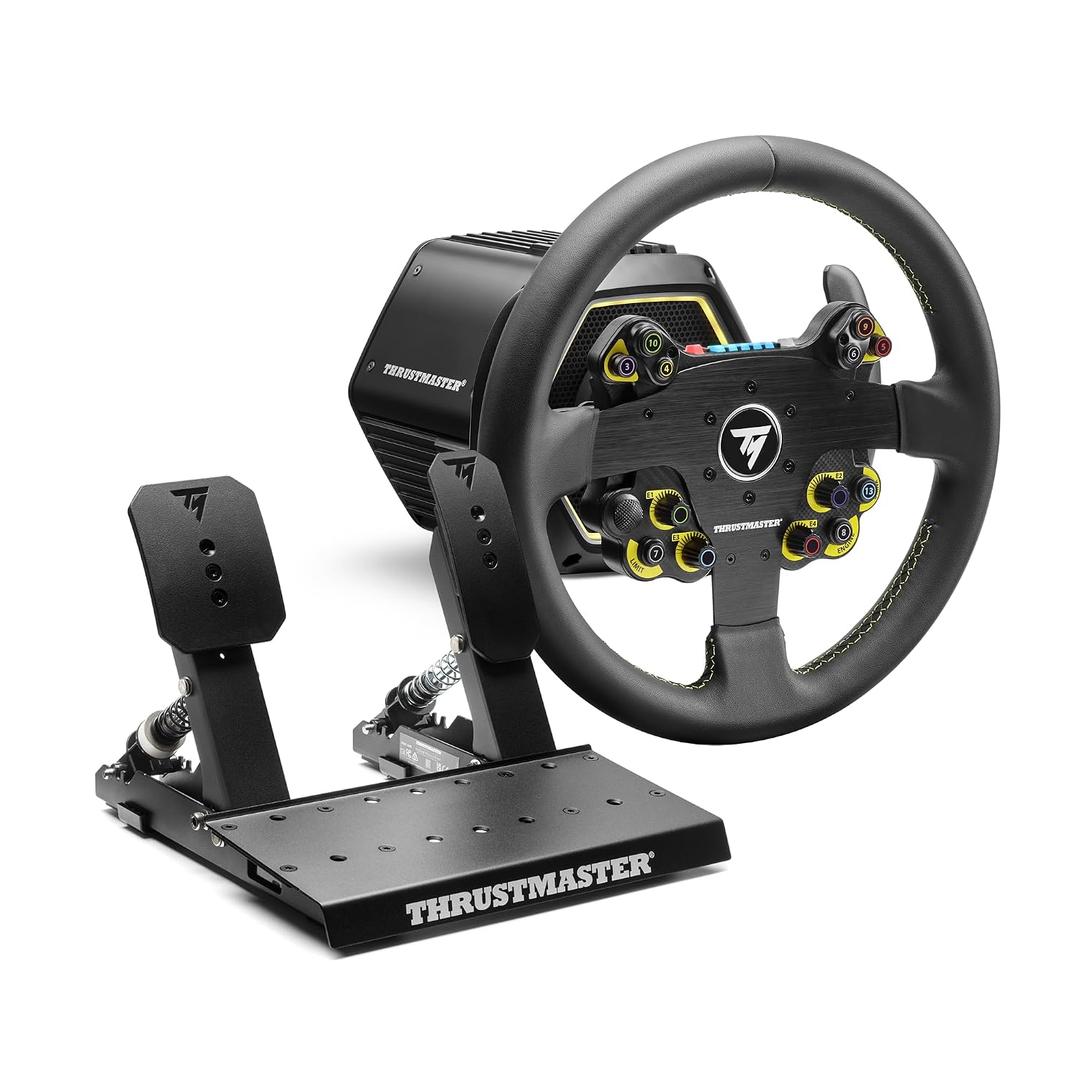 Thrustmaster T818 EVO 32R Direct Drive Racing Wheel with Pedal Set - PC | 10 Nm constant torque, 32 cm leather rim, detachable hub, Raceline LTE 2-pedal kit, force feedback, modular & upgradeable
