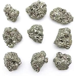 Wowagoga 2 Pack 4.5 Oz Natural Pyrite Stone Raw Pyrite Crystal for Cabbing Tumbling Reiki Healing