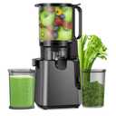 Juicer Machines with 5.8" Large Feed Chute, Cold Press Juicer for Whole Vegetables and Fruits 400W, Slow Masticating juicer Easy to Clean Juice Extractor Machine High Juice Yield