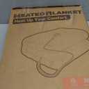 Electric Heated Blanket Full Size 72"x84" - Flannel & Sherpa Fabric Dual-Sided, 6 Heat Settings & 1-10 Hours Auto Off, Soft & Cozy Warming Throw for Home, Office, or Bed, Machine Washable, Purple