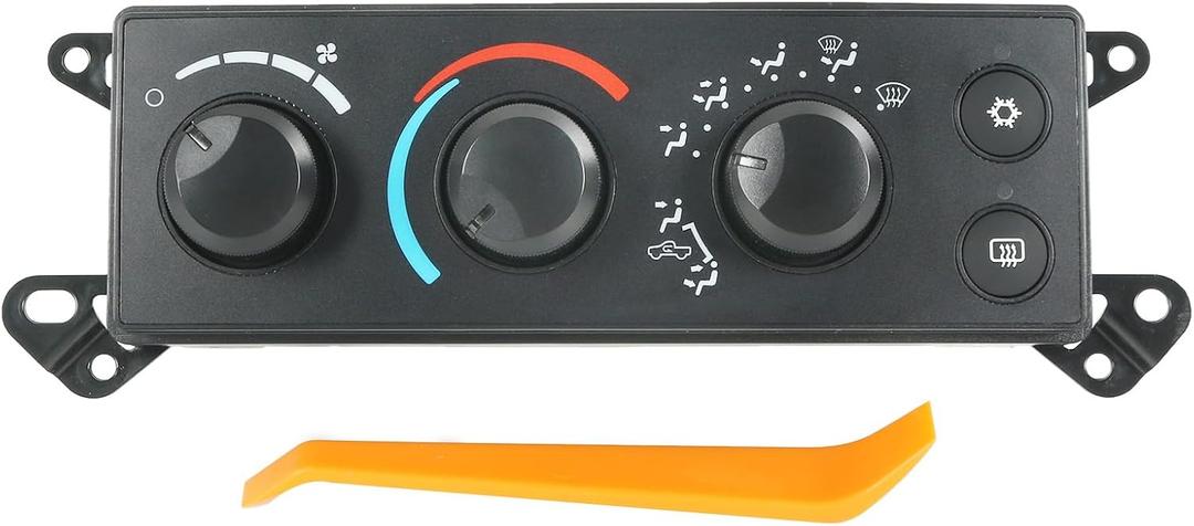 P55056569AC A/C Heater Climate Control Module Compatible with 2006-2008 Dodge Ram 1500 2500 3500 Air Conditioning Heater Control Switch Panel Replace# P55056569AD, 55056569AE