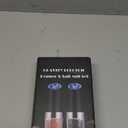 XinXu Gravity Electric Pepper and Salt Grinder Set, Adjustable Coarseness, Battery Powered with LED Light, One Hand Automatic Operation, Black -2 Pack (2.5 x 2.5 x 7.9 inches)