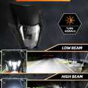 JFG RACING Dirt Bike Headlight with Turn Signals, Universal LED Motorcycle Head Light Kit for Dirtbike Pit Bike Enduro Off Road CR CRF XR YZ YZF 125 150 250 450-Black