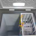 Midea MERC04C4BAWW Chest Freezer, 3.5 Cubic Feet Freezer With Removable Basket, Interior LED Light, Adjustable Temperature, For Kitchen Apartment Office, White