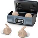 Hearing Aids for Seniors, Hearing Aid Rechargeable, Noise Cancellation Adults, senior Invisible Hearing Amplifier With Portable Charging Case Nearly Invisible and Comfort Design