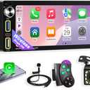 Single Din Car Stereo with Wireless Apple CarPlay & Android Auto, Designed for Older Vehicles, Bluetooth Hands-Free, FM Radio, Backup Camera Support