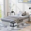 9 Inch Box Spring, Twin Size Box Springs with Fabric Cover, Heavy Duty Metal Height Pprofile Foundations Easy Assembly 3000 lbs Capacity