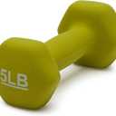 Amazon Basics Vinyl Coated Dumbbell Hand Weights 5LB