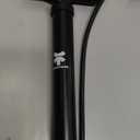 XUNTING Bike Pump Floor, Advanced Bike Tire Inflator, Black, 14.5in