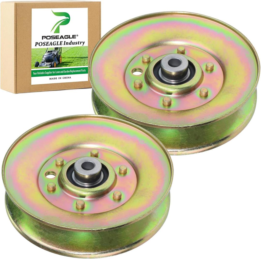 2 Pack 756-04522 Idler Pulley Replaces Cub Cadet 02005079, 756-3045, 756-3045A, 956-3045, 756-04522, Ariens Gravely 07351800, 07300015, 07300526, 07340100