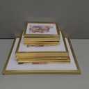 Giftgarden 14 Pack Gold Picture Frames Set, 2pcs 11x14 Matted for 8x10, 6pcs 8x10 Matted for 5x7, 6pcs 5x7 Matted for 4x6, Gallery Frame Collage for Wall or Tabletop Display