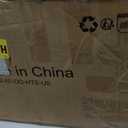 Muwuele Solid Wood Small Vanity Desk with Mirror and Lights, Narrow Makeup Vanity for Small Space, Flip Top Vanity Side Table, 3 Color Modes & Adjustable Brightness, 23.6" Slim Dressing Table, Walnut