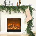 Jutom 1 PCS Christmas Cedar Garland - 6 ft Classic Green Realistic Soft Artificial Faux Cedar Pine Garland Decoration for Home Mantel & Stairs - Holiday Party Winter Decor