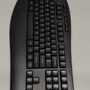 Wireless Keyboard Mouse Combo, EDJO 2.4G Full-Sized Ergonomic Keyboard with Comfortable Palm Rest and Optical Wireless Mouse for Windows, Mac OS PC/Desktops/Laptops (Grey)