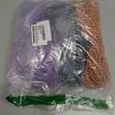 120 PCS Halloween Beads Necklaces, Black Purple Orange Beads Bulk, Halloween Party Accessories Parade Necklaces, Happy Trick Treat Mardi Gras Supplies Party Supplies Stuff