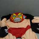 Morph Piggyback Wrestler Costume Boys, Luchador Outfit Kids Funny Ride on Mexican Wrestling Halloween Costume Boys & Girls