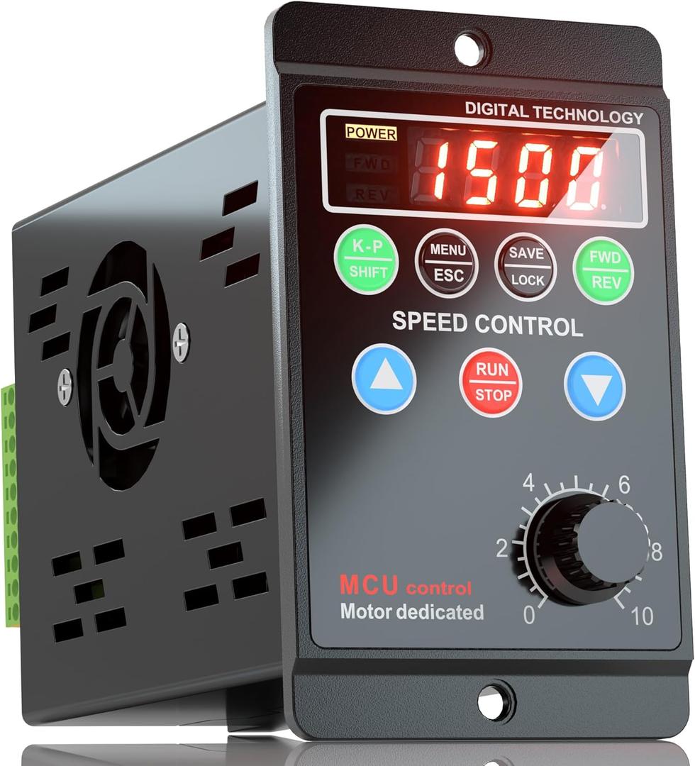 Generic 750W 1HP VFD, AC 110-220V Variable Frequency Drive, Single Phase to 3 Phase Converter for Speed Control of Spindle Motor, Lathe Motor, HVAC System, CNC Machine, Milling Machine More