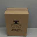 Industrial Semi Flush Mount Ceiling Light, 800 Lumen LED Bulb Included, Seeded Glass Shade Farmhouse Light Fixture for Hallway Corridor Kitchen Bathroom Bedroom Passway (Large)