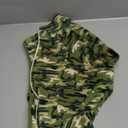 ROZKITCH Camouflage Dog Winter Coat Soft Fleece Pullover Pajamas, Pet Windproof Warm Cold Weather Jacket Vest with Luminous Zipper, Jumpsuit Apparel Outfit Clothes for Small Medium Large Dog Camo M (M(Back Length:18"))