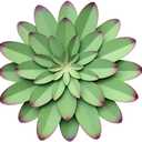 AHYS Metal Flowers Wall Decor Indoor Outdoor Metal Wall Art for Farmhouse Home Living Room Bedroom Bathroom Garden Decor  12 Inch - Green