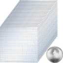 SOUJOY 36000 Pieces Mirror Mosaic Tiles, 5 x 5 mm Self Adhesive Mirror Stickers, Real Glass Mini Square Mirrors, Disco Ball Stickers for Crafts DIY Home Decorations