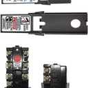 EWH-00C Water Heater Thermostat, Electric Heater Thermostats Include Upper and Lower Element Thermosatat, Terminal Protective Covers, Water Heater Repair Parts