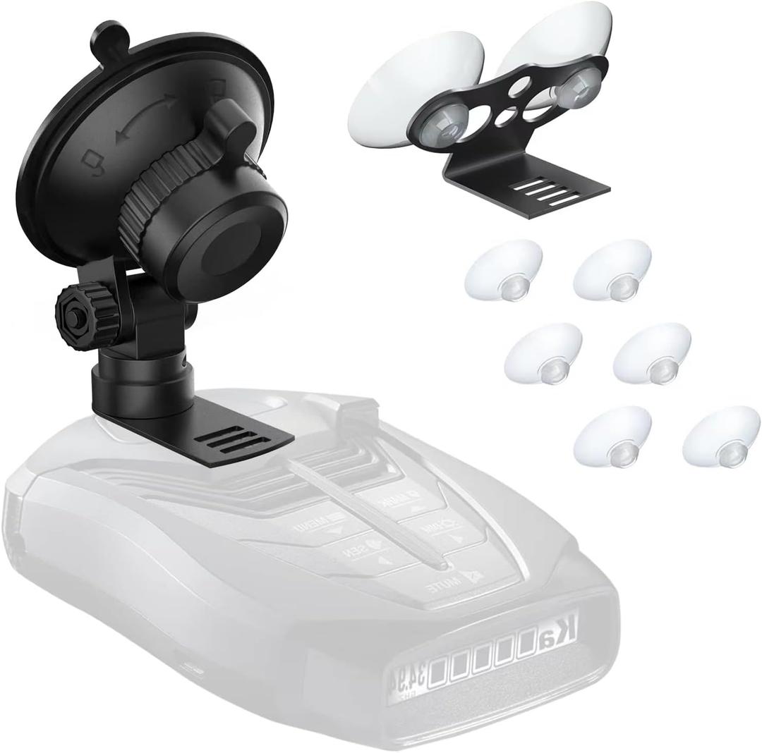 Radar Detector Mount,Car Radar Mounting Bracket Suction Cup Holder,Windshield and Dashboard Radar Detector Suction Mount,for Cobra Escort Beltronics,Easy to Install (Big)