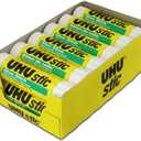 UHU Glue Stick, 1.41 oz., White, Pack of 12 (99655)