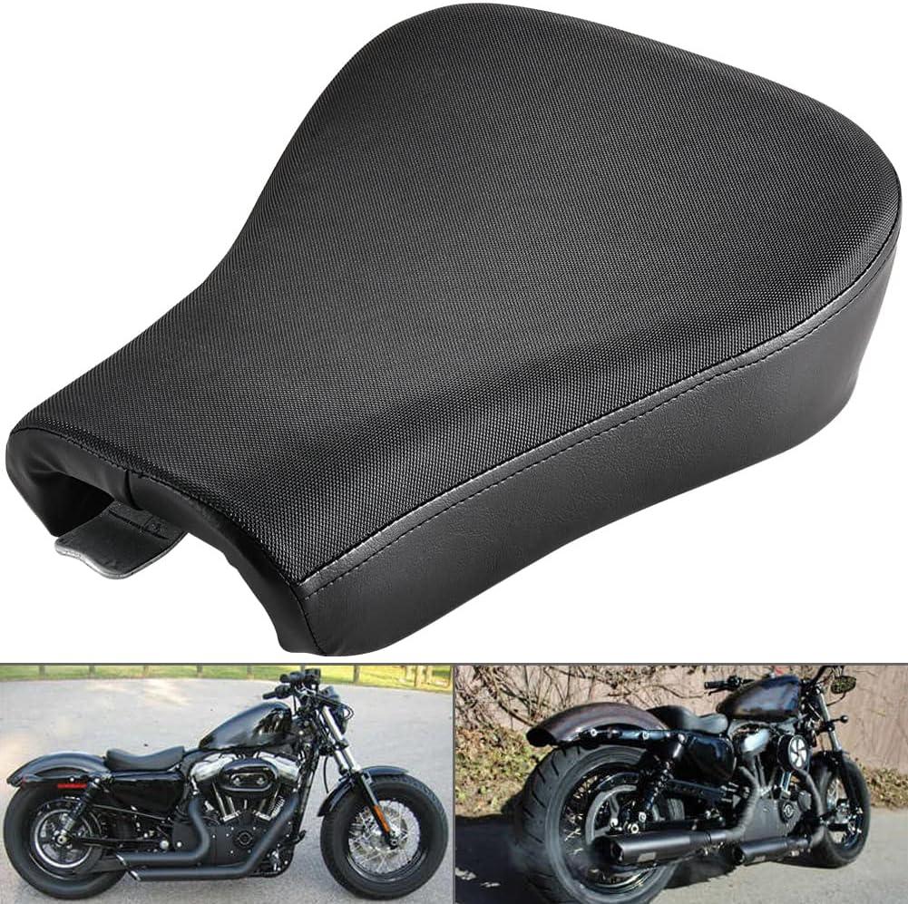 KATUR Motorcycle Front Solo Seat Cushion Compatible with Harley Sportster XL883 XL1200 48 72 2012-2015