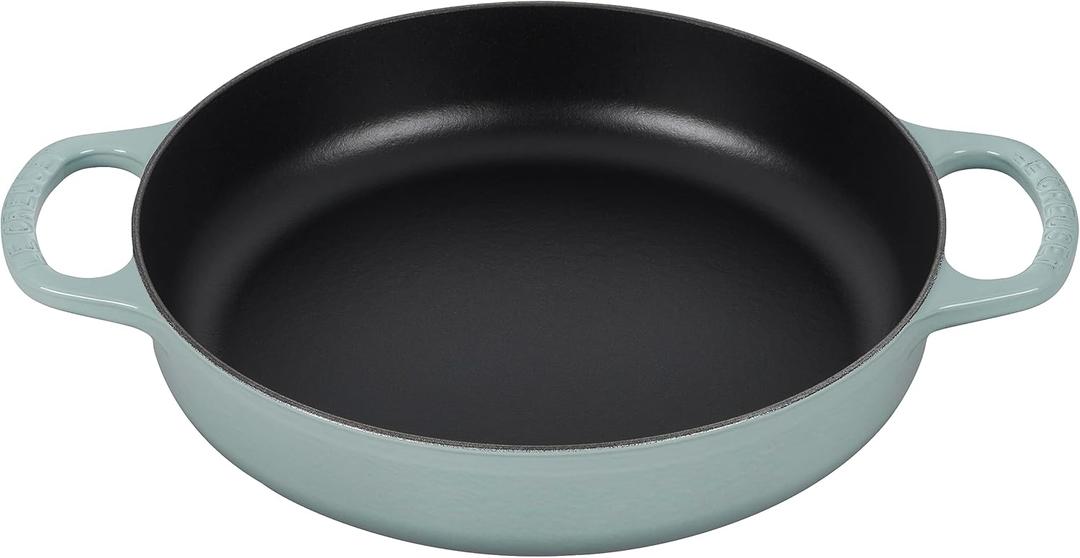 Le Creuset Signature Cast Iron Everyday Pan, 11", Sea Salt