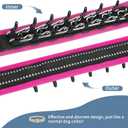 Mayerzon Martingale No Pull Collar for Medium Large Dogs, Patented Anti Pull Dog Collar with Buckle for Walking Training, with Neoprene Padding and Reflective Stitching, Adjustable(Hot Pink Trim, L)