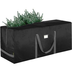 BALEINE 7.5 ft Extra Large Christmas Tree Storage Bag - Heavy Duty with Reinforced Handles and Dual Zippers for Wide Opening (Black)