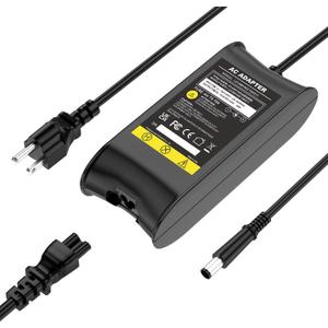 19.5V 4.62A 90W AC Adapter Charger Power Supply Cord for Dell Laptop Computer, Dell PA-10 90-watt Power Supply(Connector: 7.4x5.0mm)