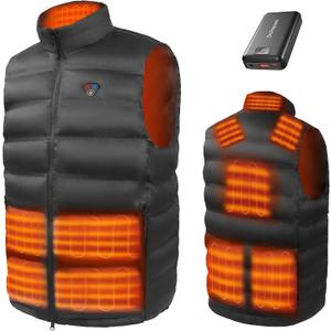 DR.PREPARE Heated Vest, Electric Heated Jacket for Men Women, Heated Clothing with 3 Heat Levels (Medium)