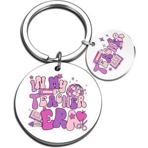 Teacher Appreciation Gifts For Women Teacher Gifts For Teachers Funny appreciation Gift Keychain Gift From Student Back To School Easter Teachers Day Presents Christmas Keyring, Pack of 2