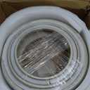 11 Inch 9 Inch 7 Inch Glazed Terracotta Plant Pot Round Ceramic Succulent Planter Pot with Drainage and Mesh Pads Cactus Clay Bonsai Pot Set of 3 (White and Green)